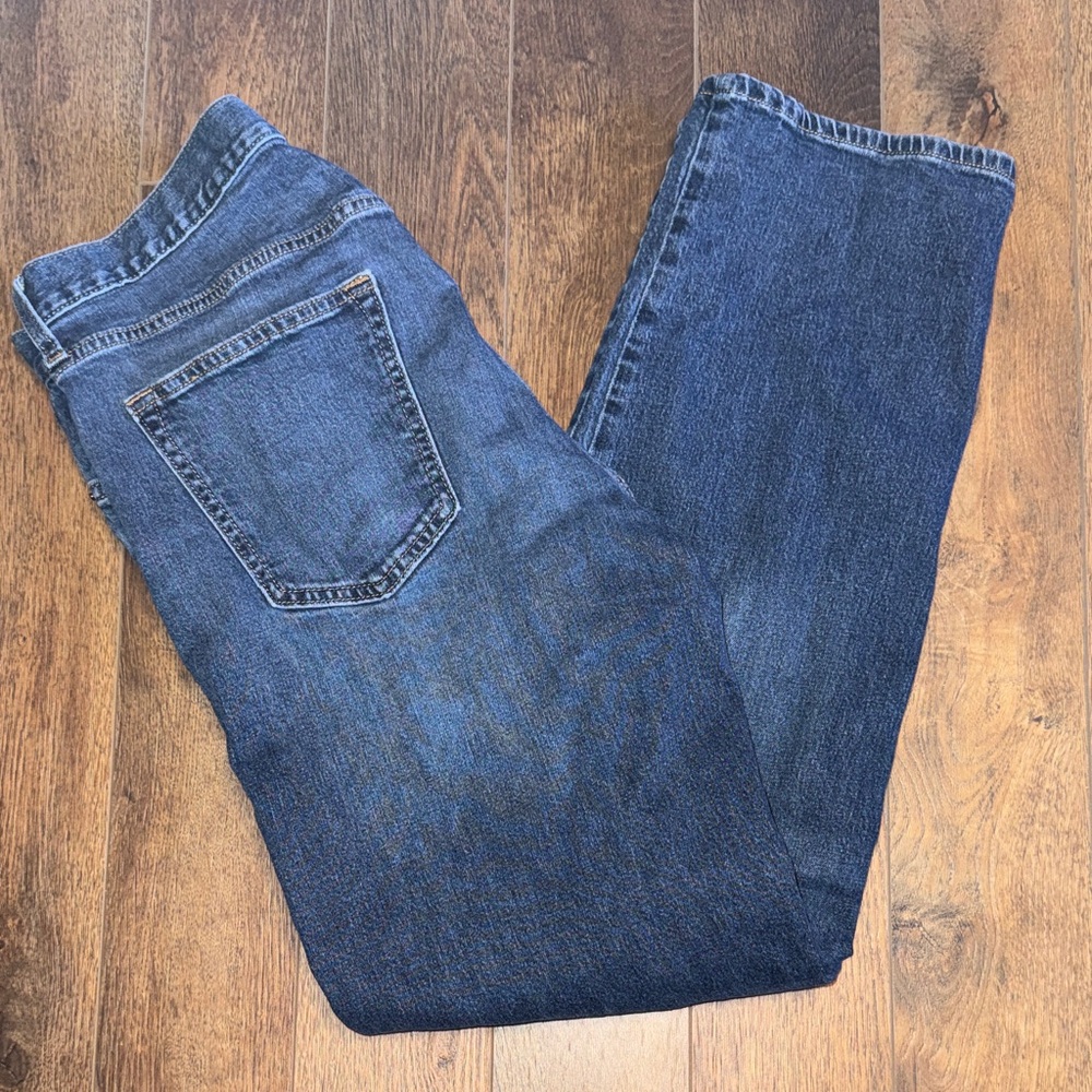 Old Navy Men's Dark Blue Straight Jeans